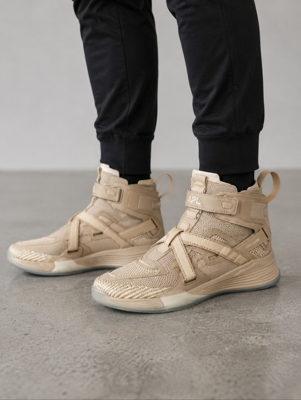 APL Super Future High Top Sneakers Champagne Men's 8 Women's 9.5 NIB